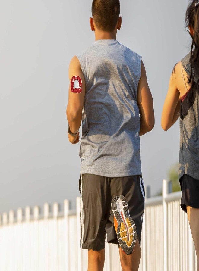 XIHIRCD 25pcs Christmas Style Sensor Covers Adhesive Patches, Non-Woven Fabric Overpatches Waterproof CGM Sensor Sticker Tapes Accessories for Omnipod 5 - Image 5